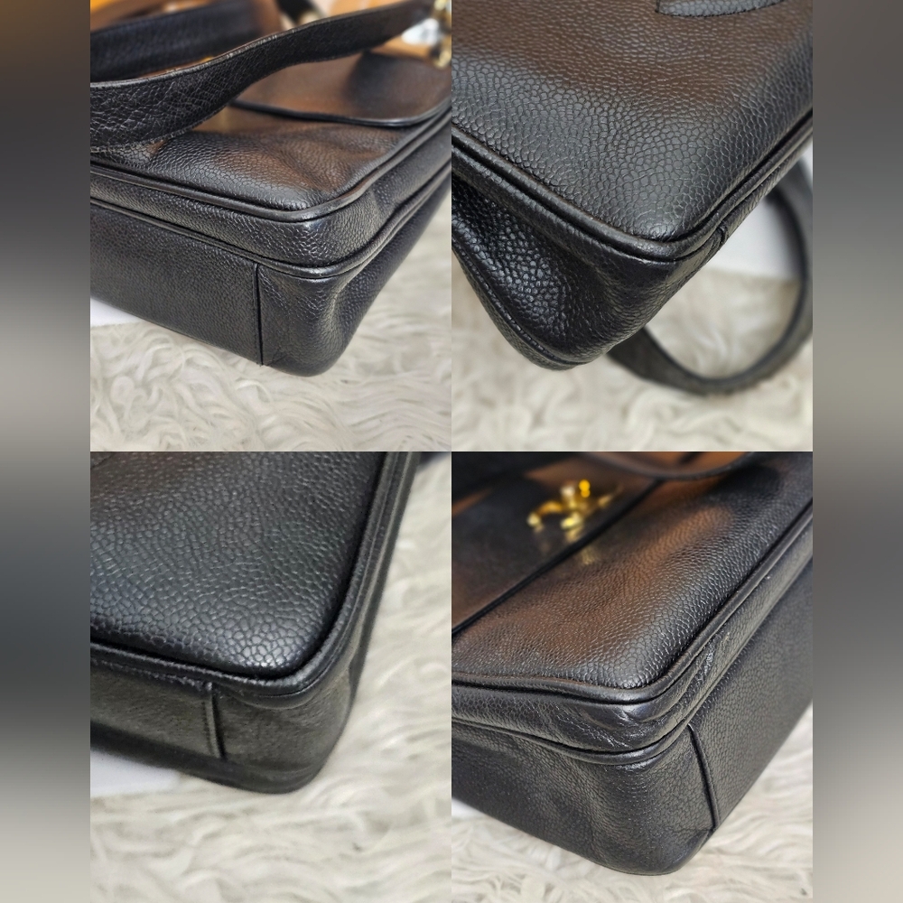 Chanel Caviar Leather Shoulder Bag - Picture 15 of 16